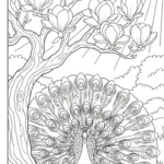 coloriage Magnolia gratuit en ligne