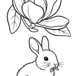coloriage Magnolia et apprentissage