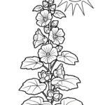 coloriage Mauve à imprimer pour enfant de 2 ans