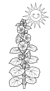 coloriage Mauve à imprimer pour enfant de 2 ans