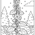 coloriage Mauve à imprimer kawaii