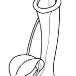 coloriage Nepenthes à imprimer pour enfant de 3 ans