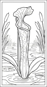 coloriage Nepenthes pour enfants a imprimer
