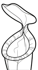 coloriage Nepenthes gratuit pour enfants