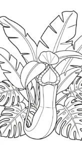coloriage Nepenthes et dessins