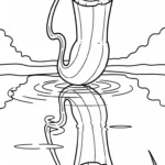 coloriage Nepenthes gratuit à imprimer