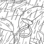 coloriage Nepenthes pour enfants à imprimer