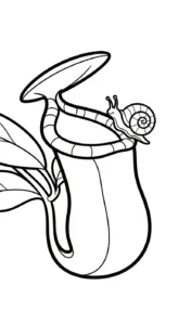 télécharger coloriage Nepenthes gratuit