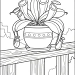 coloriage Nepenthes à imprimer gratuitement pdf
