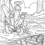 coloriage Nepenthes pour primaire