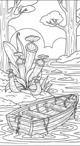 coloriage Nepenthes pour primaire
