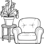 coloriage Nepenthes de pour enfants