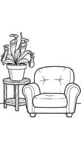 coloriage Nepenthes de pour enfants
