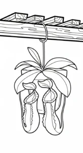coloriage Nepenthes à imprimer gratuit