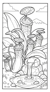 imprimer coloriage Nepenthes
