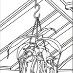 coloriage Nepenthes et decoupage