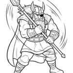 coloriage Odin à imprimer pour enfant de 10 ans