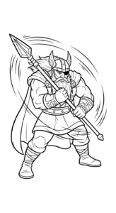 coloriage Odin à imprimer pour enfant de 10 ans