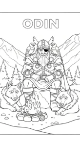 coloriage Odin pour enfant de 5 ans