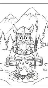 image pour coloriage Odin enfant