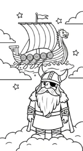 coloriage Odin à imprimer