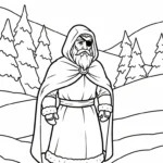 coloriage Odin pour enfant à imprimer