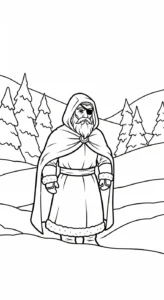 coloriage Odin pour enfant à imprimer