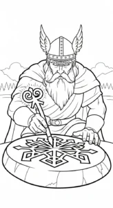 coloriage Odin gratuit en ligne