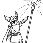 coloriage Odin a dessiner et imprimer