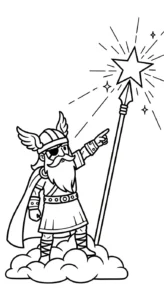coloriage Odin a dessiner et imprimer