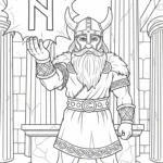 coloriage Odin pour enfants