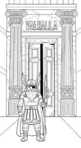 coloriage Odin pour enfant a imprimer gratuit