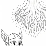 coloriage Odin pour enfant à imprimer