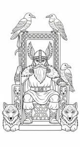 imprimer coloriage Odin gratuit