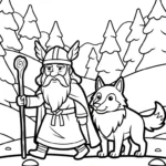 coloriage Odin et dessins