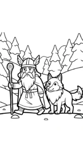 coloriage Odin et dessins