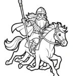 coloriage Odin à imprimer pour enfant de 8 ans