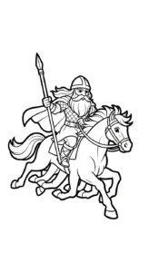 coloriage Odin à imprimer pour enfant de 8 ans