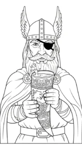coloriage Odin a dessiner en ligne