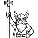 coloriage Odin de pour enfants
