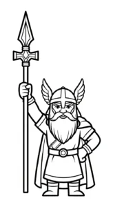coloriage Odin de pour enfants