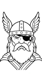 coloriage Odin pour enfant de 6 ans