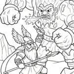 coloriage Odin à imprimer pdf gratuit