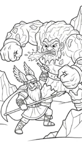 coloriage Odin à imprimer pdf gratuit