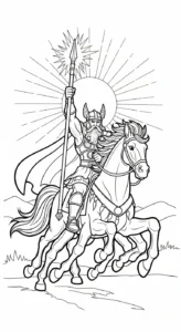 coloriage Odin à imprimer gratuitement pdf