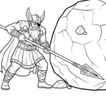 coloriage Odin de pour enfants