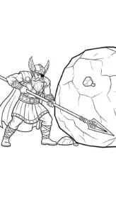 coloriage Odin de pour enfants