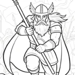 coloriage Odin gratuit à imprimer
