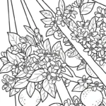 coloriage Orange à imprimer pour enfant de 6 ans