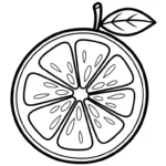 coloriage Orange à imprimer pour enfants